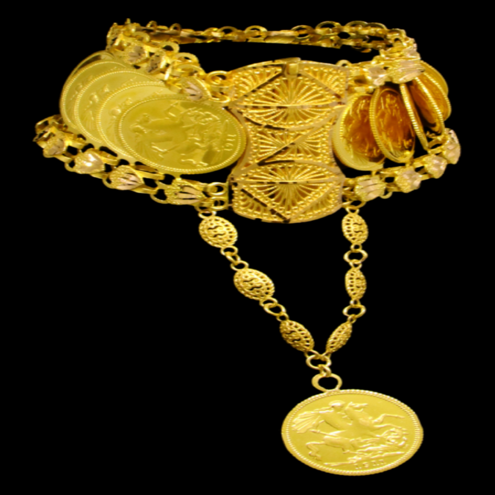 21K Gold Coins Bracelet